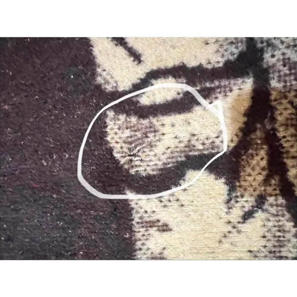 Biederlack Vintage Tiger Blanket Acrylic Cozy Beige Brown Large 75x60” USA Made